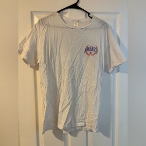 Altar'd State White and Red Graphic Tee